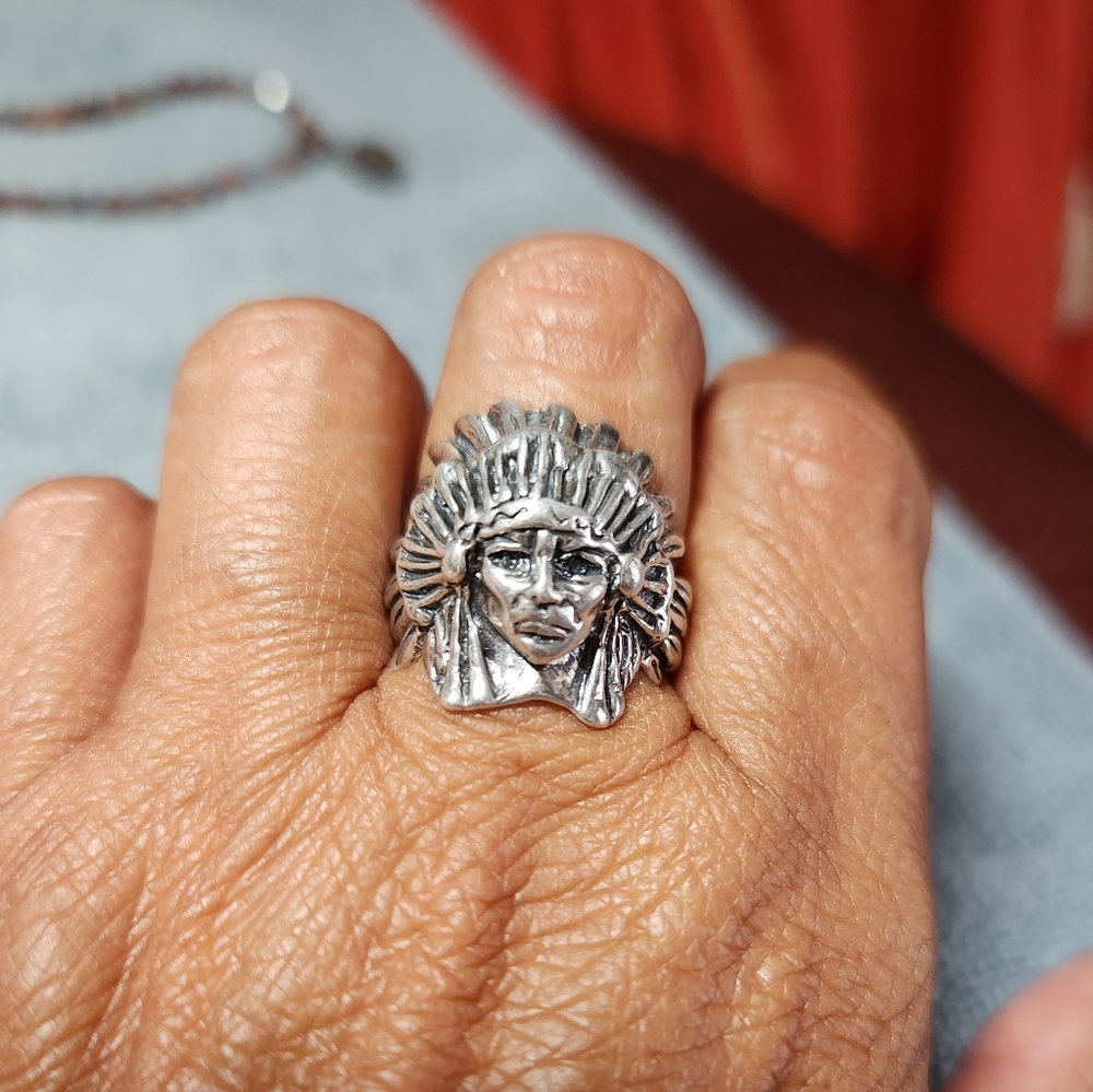 Chief Sterling Silver Ring